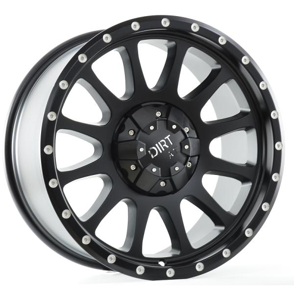 DIRT A.T D95 FLATBLACK MILLED RIVETS