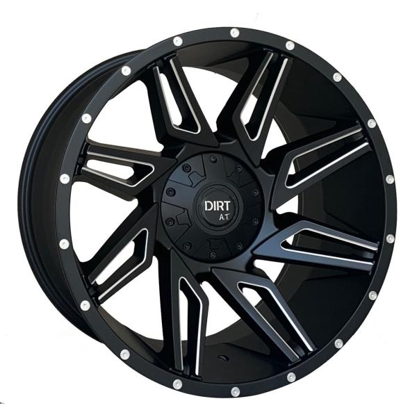 DIRT A.T D96 FLATBLACK MILLED RIVETS